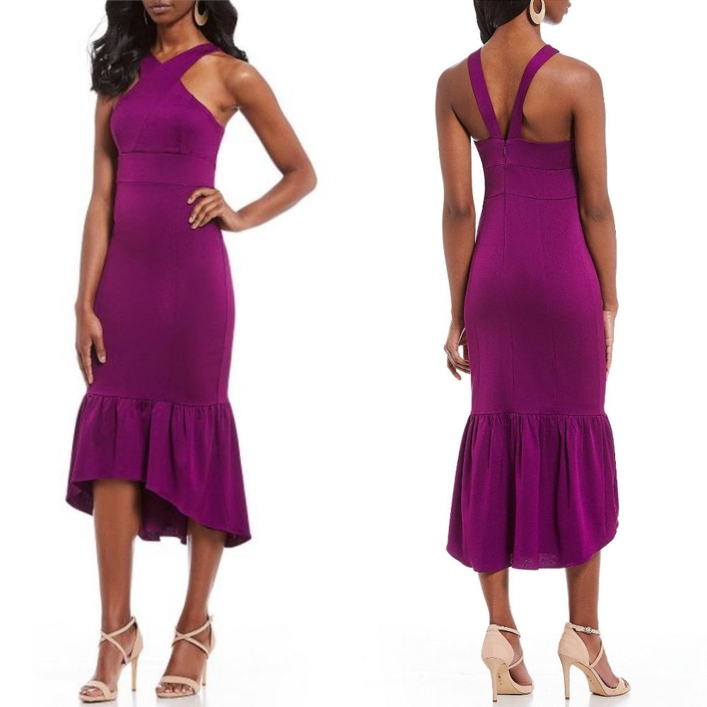 NWT GIANNI BINI 'The Melody Dress' in Magenta